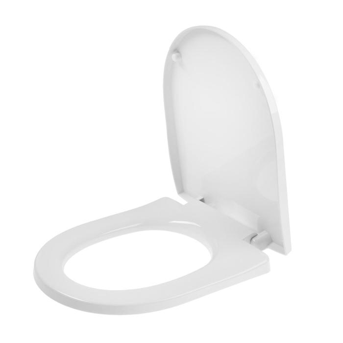 Сиденье для унитаза  Сиденье для унитаза "АНИ Пласт" WS0320, крепление микролифт, белое