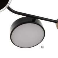 Люстра с ПДУ 2298/7BK LED 156Вт 3000-6000К черный 105х99х15 см BayerLux