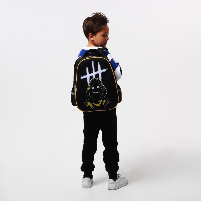 Рюкзак каркасный школьный Calligrata  Рюкзак каркасный школьный Calligrata "Загадочный", 39 х 30 х 14 см