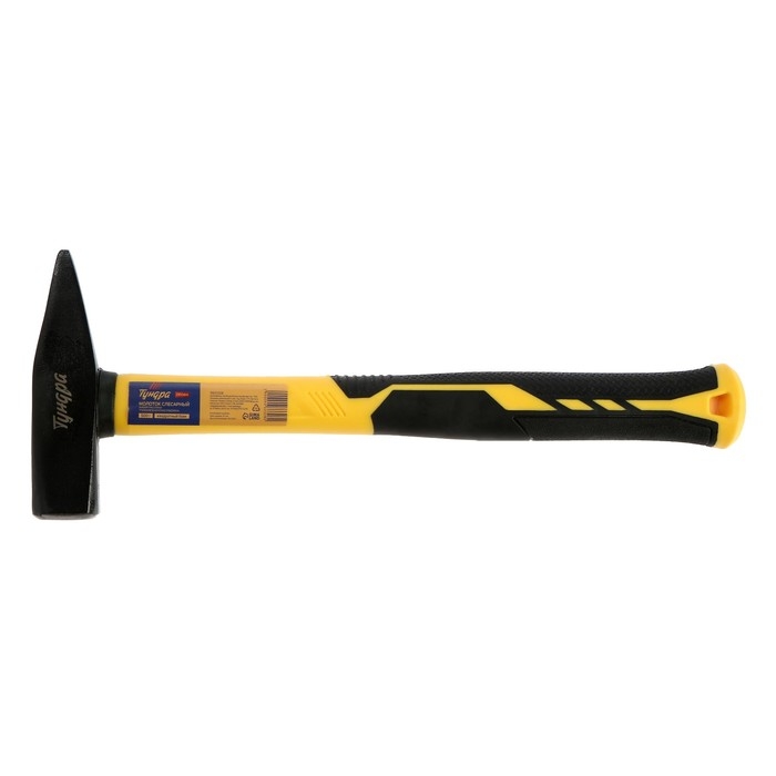 Молоток слесарный ТУНДРА ПРОФИ, квадратный боек, фиберглассовая 3К рукоятка, 500 г Молоток слесарный ТУНДРА ПРОФИ, квадратный боек, фиберглассовая 3К рукоятка, 500 г