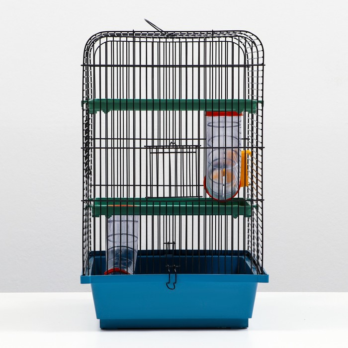 Клетка для грызунов Клетка для грызунов "Дом" трехярусная, 39 x 29 х 49 см, микс цветов