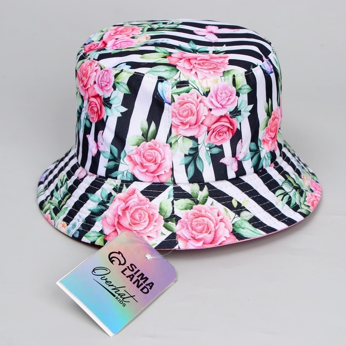 Панама детская для девочки «Цветы», р-р 52-54 Панама детская для девочки «Цветы», р-р 52-54