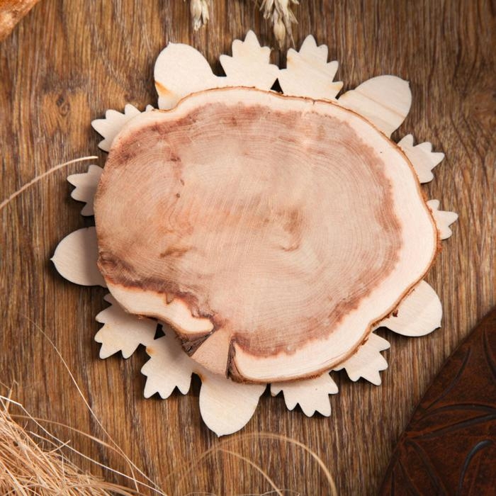 Подставка под горячее «Дубок», D=11 см, можжевельник Подставка под горячее «Дубок», D=11 см, можжевельник