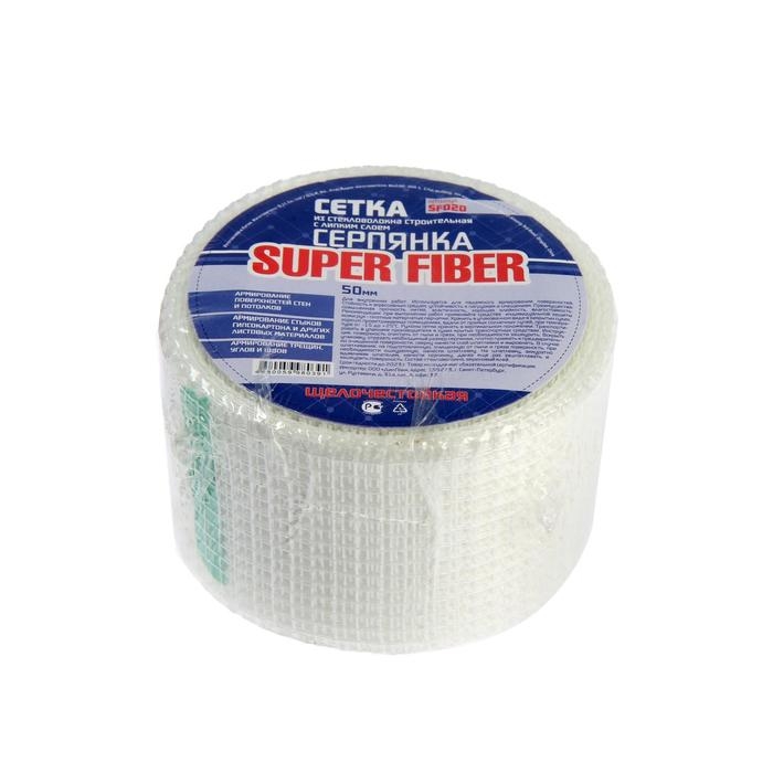 Серпянка Super Fiber SF020, самоклеящаяся, 50 мм х 20 м Серпянка Super Fiber SF020, самоклеящаяся, 50 мм х 20 м