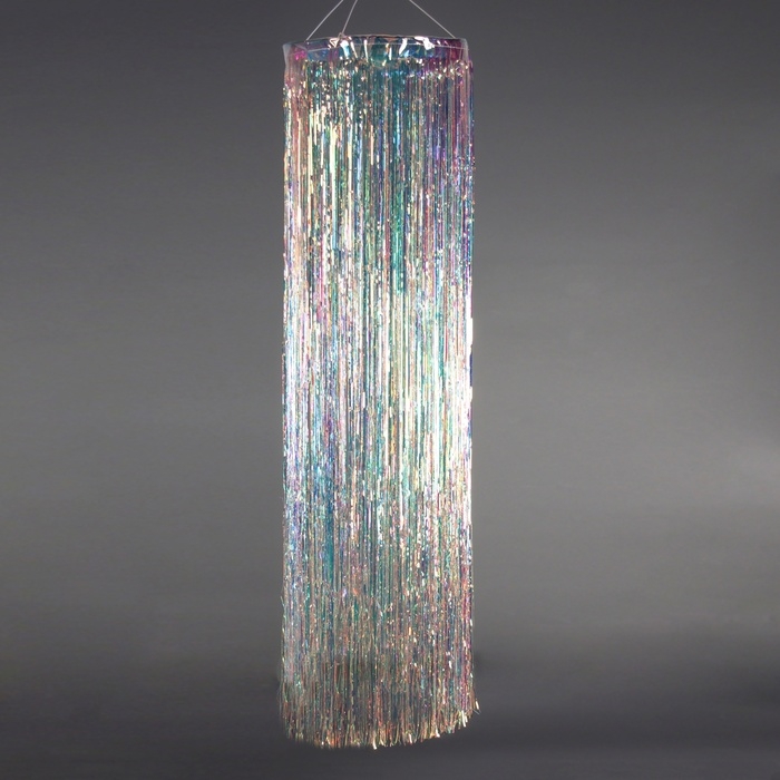 Дождик на подвесе  Дождик на подвесе "Праздничный отблеск" 40х145 см, перламутровый