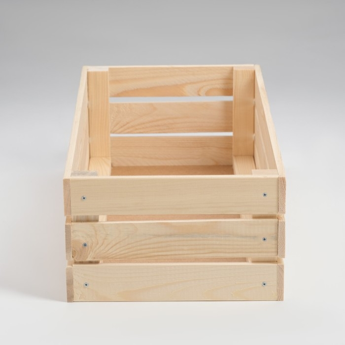 Ящик деревянный для стеллажей глубиной 50х25х15 см Ящик деревянный для стеллажей глубиной 50х25х15 см