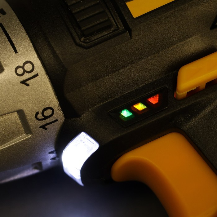 Дрель аккумуляторная Deko GCD12DU3 063-4096, 12 В, 32 Нм, АКБ, d 10 мм, 2 скорости