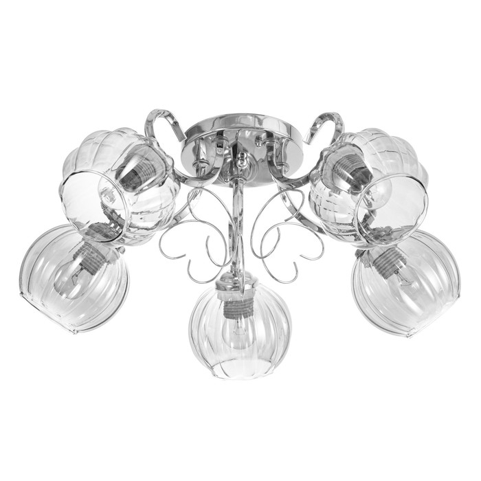 Люстра Люстра "Эшли" 5х40Вт Е27 Хром 55х55х20см