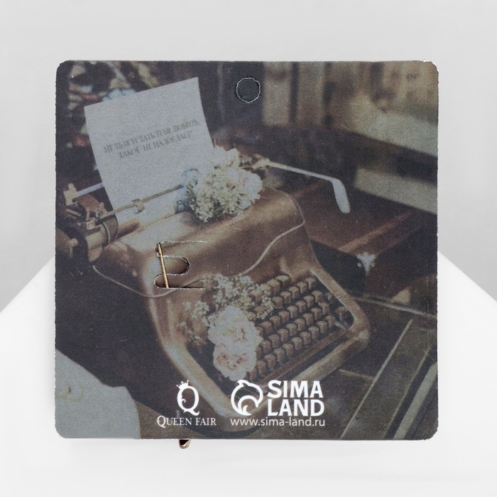 Брошь «Цветок», цвет белый в чернёном золоте Брошь «Цветок», цвет белый в чернёном золоте