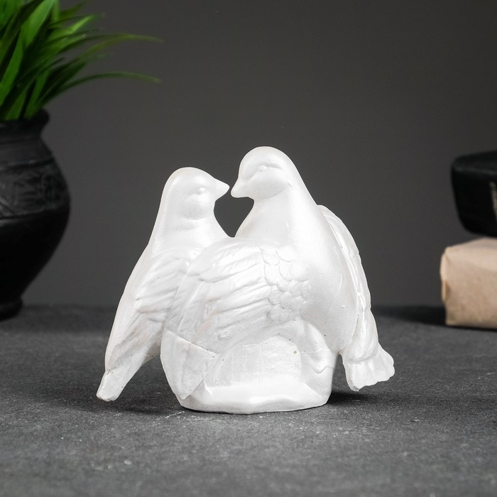 Фигура Фигура "Голуби" перламутровый, 12х12х7см