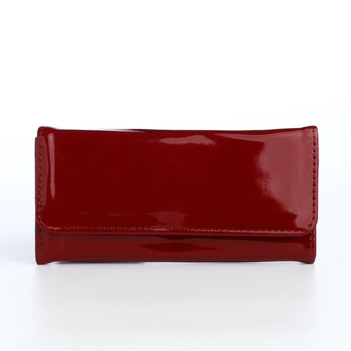 Кошелёк женский на магните, цвет бордовый