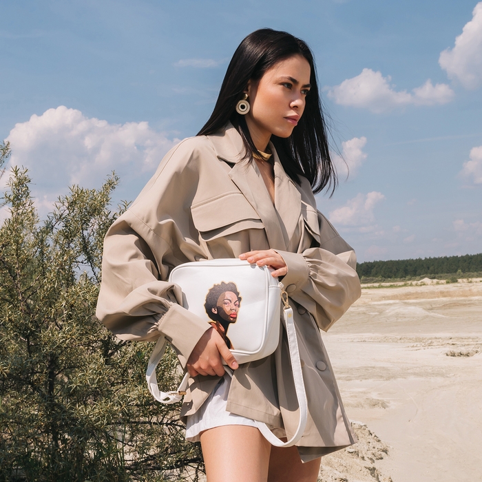 Сумка женская через плечо TEXTURA, маленького размера, цвет белый Сумка женская через плечо TEXTURA, маленького размера, цвет белый