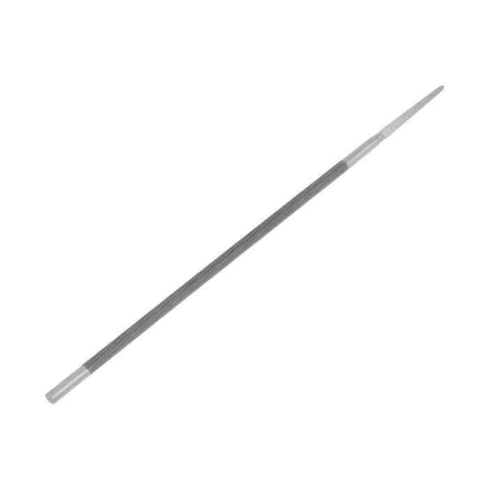 Напильник ТУНДРА, для заточки цепей шаг 3/8 Напильник ТУНДРА, для заточки цепей шаг 3/8", круглый, сталь ШХ15, d=5.5 мм, №3, 200 мм