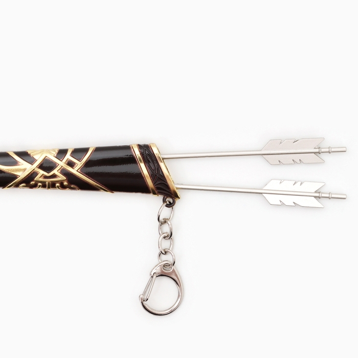 Сувенирное оружие мини Сувенирное оружие мини "Лук Геншин" брелок, 26см, черный