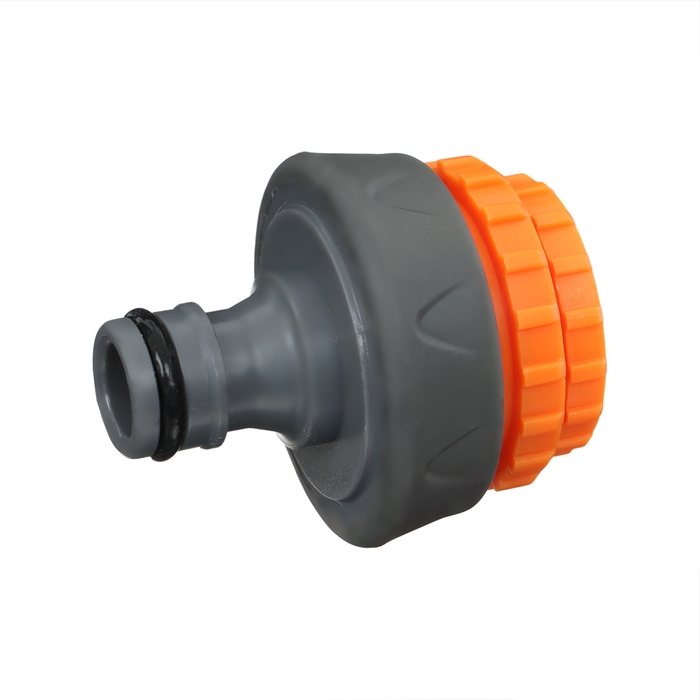 Штуцер, внутренняя резьба 1/2 Штуцер, внутренняя резьба 1/2"–3/4" – 1", быстросъёмное соединение, прорезиненный пластик, Greengo