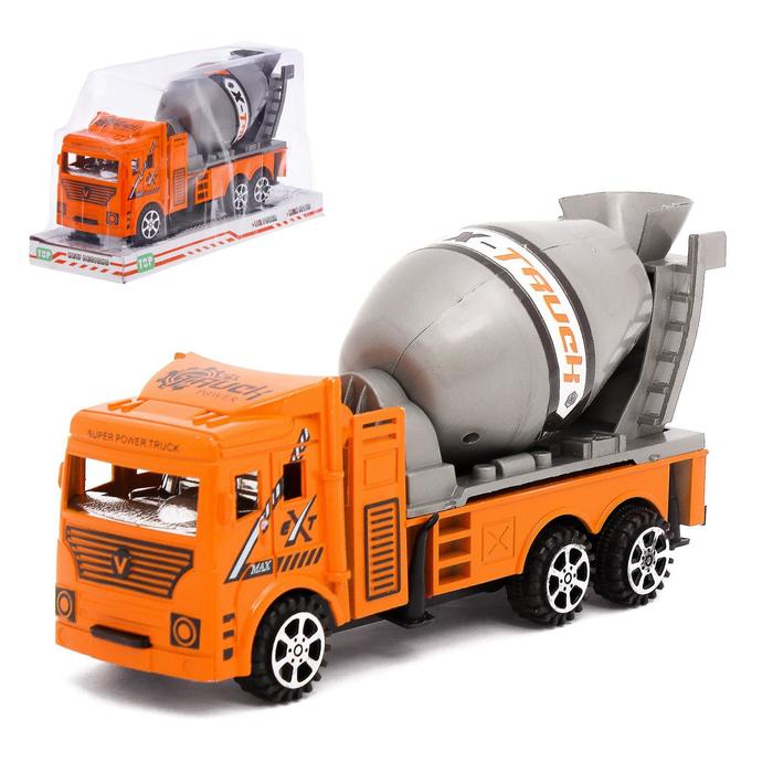 Машина инерционная «Бетономешалка», цвета МИКС Машина инерционная «Бетономешалка», цвета МИКС