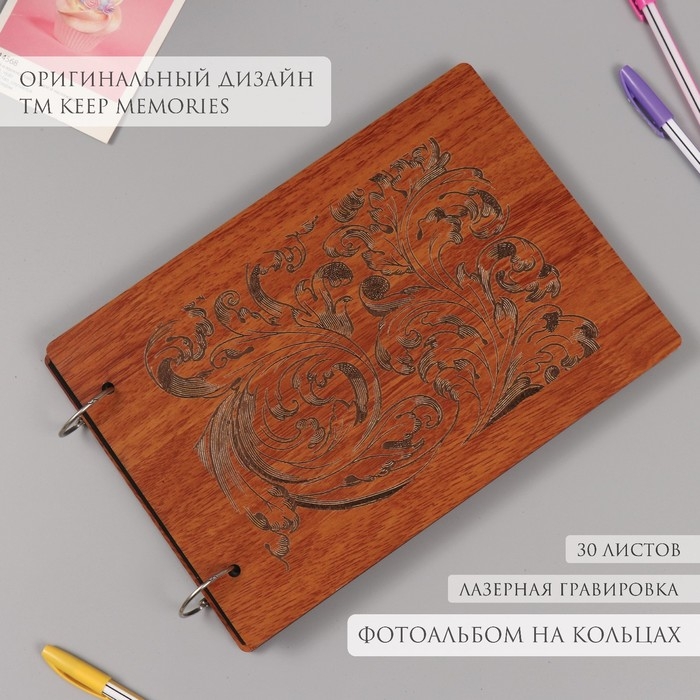 Фотоальбом 30 листов Фотоальбом 30 листов "Пушистая ветвь" 27х19х2 см