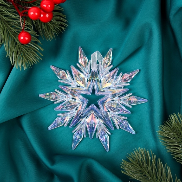 Украшение ёлочное Украшение ёлочное "Звезда счастья" 11х11 см, фиолетовый перелив