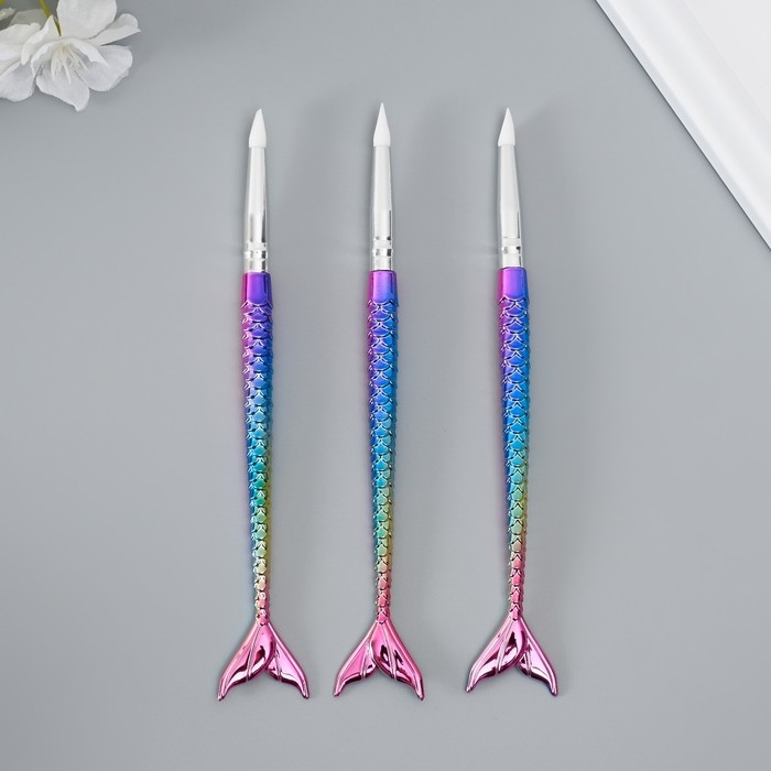 Инструменты для моделирования и придания формы Инструменты для моделирования и придания формы "Русалка" набор 3 шт пластик, резина 17 см