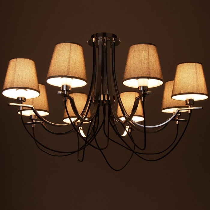 Люстра 2794/8 E27 40Вт хром 80х80х32 см BayerLux Люстра 2794/8 E27 40Вт хром 80х80х32 см BayerLux