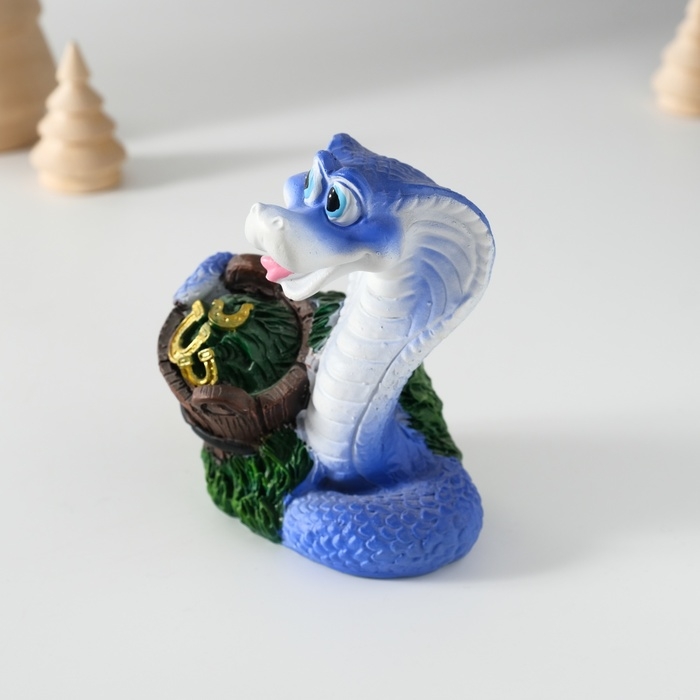 Копилка полистоун Копилка полистоун "Змейка с кадкой/лейкой" МИКС 7х6х10 см