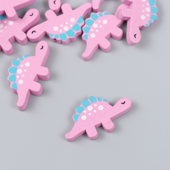Декор для творчества дерево Декор для творчества дерево "Динозаврики" набор 10 шт 3,4х1,8 см