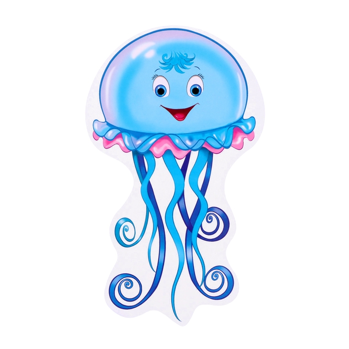 Набор для оформления Набор для оформления "Весёлые морские обитатели" 10 деталей, 14,5 х 14,5 см