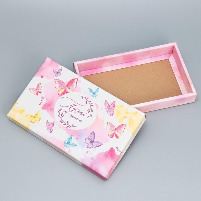 Коробка подарочная складная, упаковка, «Бабочки», 25.5 х 15 х 4 см Коробка подарочная складная, упаковка, «Бабочки», 25.5 х 15 х 4 см