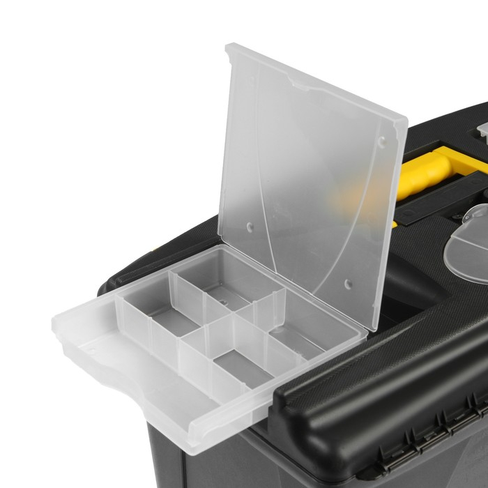 Ящик для инструмента ТУНДРА, 22 Ящик для инструмента ТУНДРА, 22", 565 х 325 х 290 мм, пластиковый, лоток, два органайзера