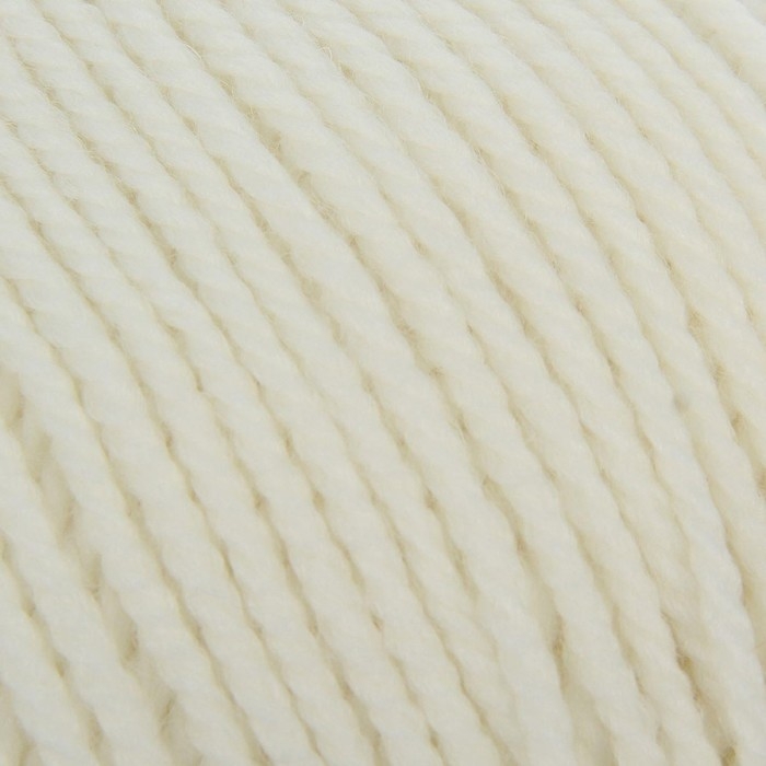 Пряжа "Мериносовая" 50%меринос.шерсть, 50% акрил 200м/100гр(01-Белый)