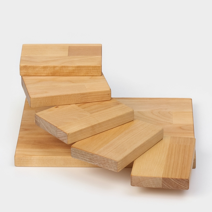 Доска для подачи с подиумами, этажерка 28×19.5×11см, берёза Доска для подачи с подиумами, этажерка 28×19.5×11см, берёза