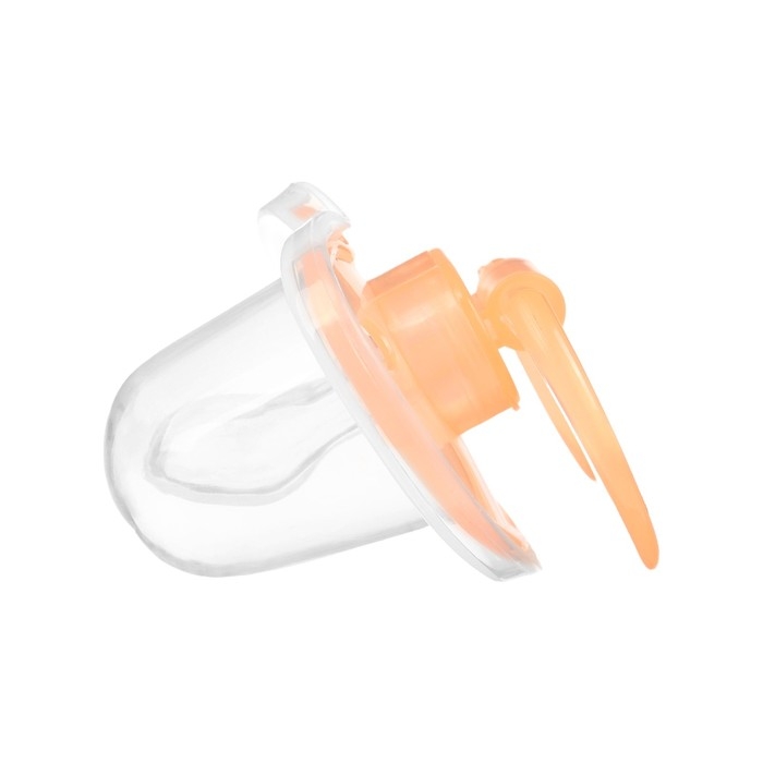 Соска-пустышка ортодонтическая, силикон, +6 мес., с колпачком, цвет персик Соска-пустышка ортодонтическая, силикон, +6 мес., с колпачком, цвет персик
