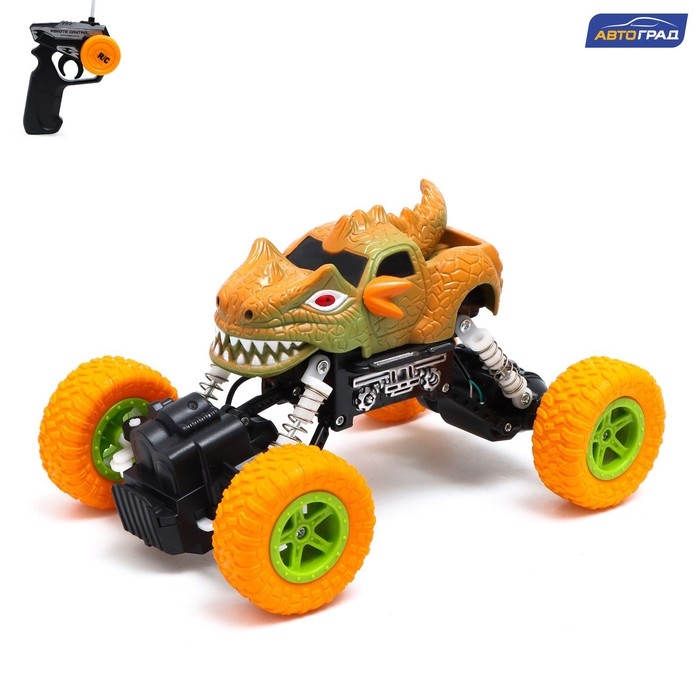 Джип радиоуправляемый DINO, работает от аккумулятора, цвет жёлтый Джип радиоуправляемый DINO, работает от аккумулятора, цвет жёлтый