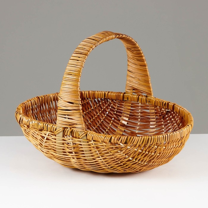 Корзина плетеная, 38х26х11/29 см, ферн Корзина плетеная, 38х26х11/29 см, ферн