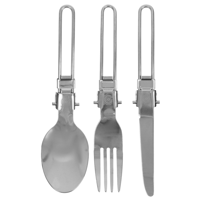 Посуда туристическая maclay, набор: кастрюля, сковородка, чайник, 2 стакана, приборы, карабин