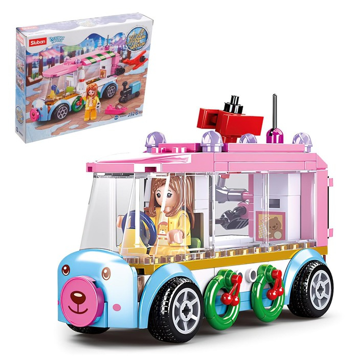 Конструктор «Розовая Мечта. Минивен», 143 детали Конструктор «Розовая Мечта. Минивен», 143 детали