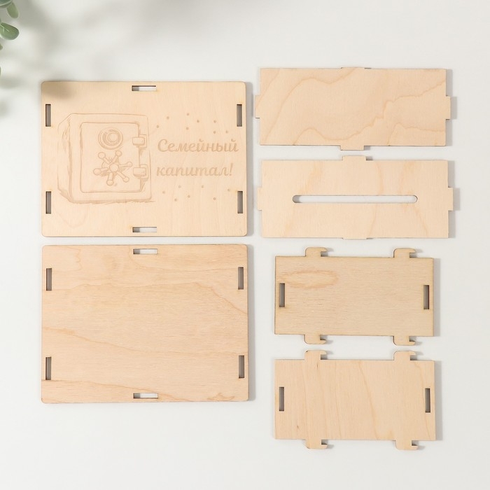 Копилка Копилка "Семейный капитал" 13х10х5 см (набор 6 деталей)