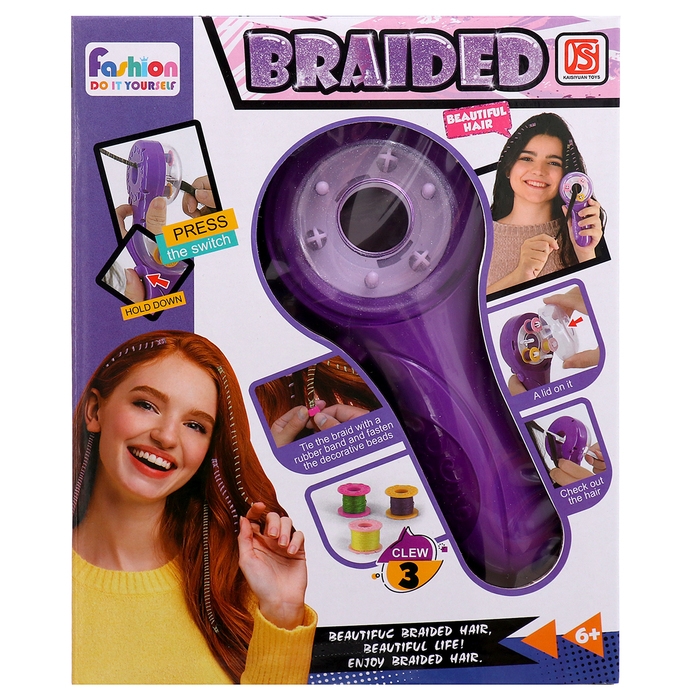 Набор парикмахера «Косички», с аксессуарами Набор парикмахера «Косички», с аксессуарами