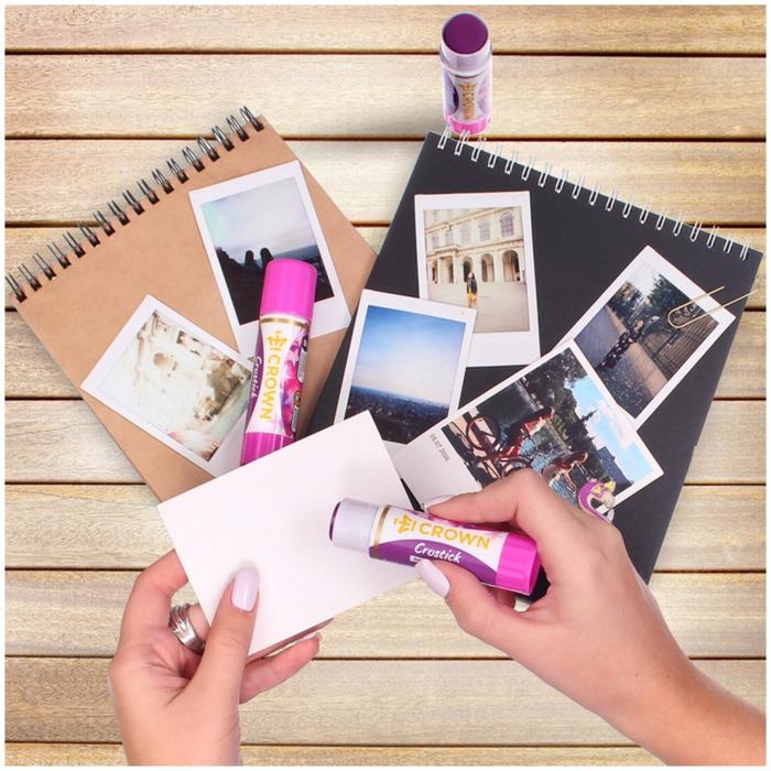 Клeй-карандаш 8 гр, Crown Magic PVP, с цветным индикатором Клeй-карандаш 8 гр, Crown Magic PVP, с цветным индикатором