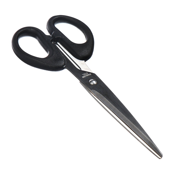 Ножницы канцелярские 16,7см Офис пластиковые ручки, европодвес Ножницы канцелярские 16,7см Офис пластиковые ручки, европодвес