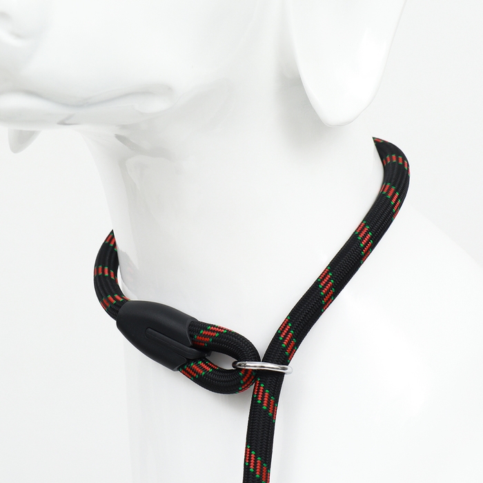 Ошейник - удавка для собак, 1,2 х 60 см, черно-красный Ошейник - удавка для собак, 1,2 х 60 см, черно-красный