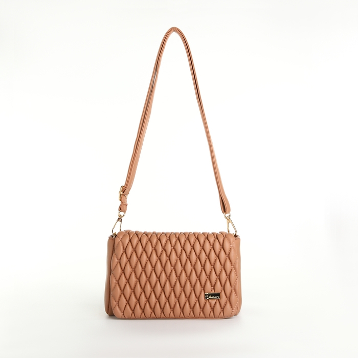 Сумка женская мессенджер на молнии, цвет бежевый Сумка женская мессенджер на молнии, цвет бежевый