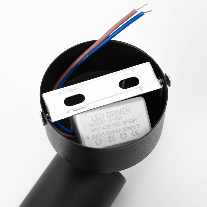 Спот Спот "Палми" LED 7Вт 4000К черный 6х6х19 см