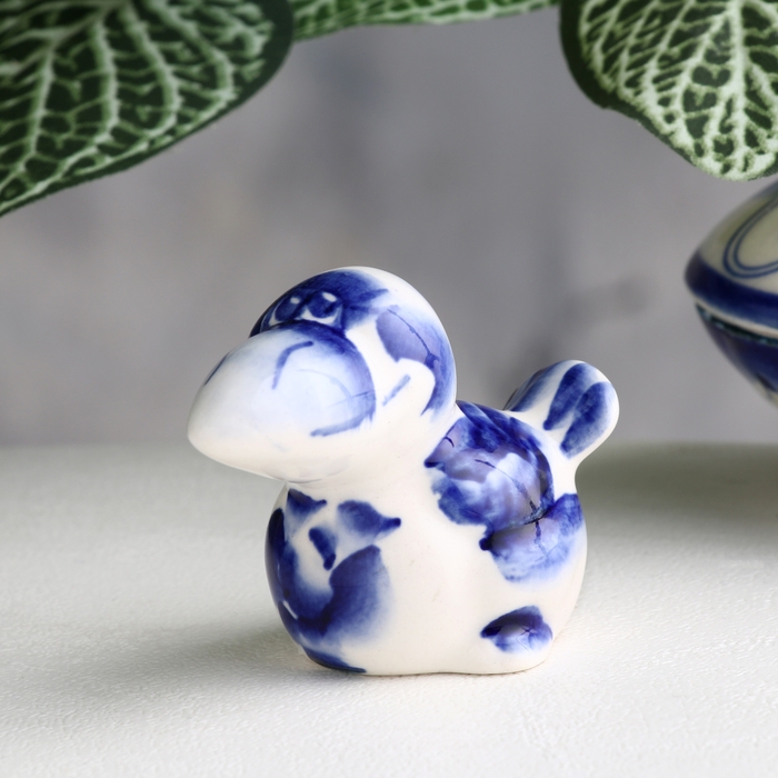 Сувенир «Ворона», 4,5 см, гжель Сувенир «Ворона», 4,5 см, гжель