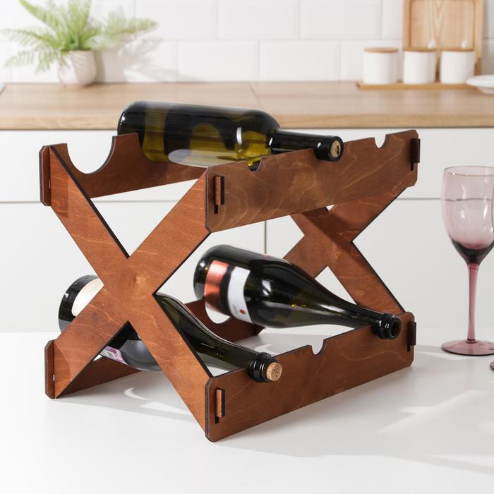 Подставка для 6 бутылок, 30×40×27 см Подставка для 6 бутылок, 30×40×27 см