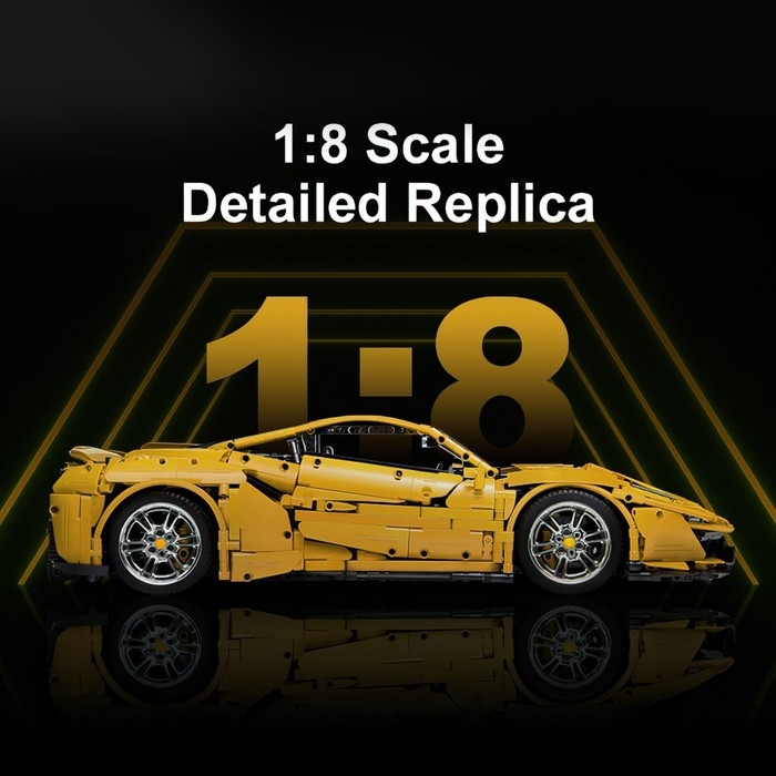 Конструктор радиоуправляемый &laquo;Спорткар&raquo;, 3187 деталей