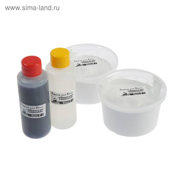 Эмаль для восстановления покрытия ванн Эмаль для восстановления покрытия ванн "Ренессанс", 800 г, белая