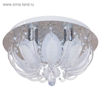 Люстра с ПДУ "Жасмин" 4x40Вт E27 хром 40х40х22 см.