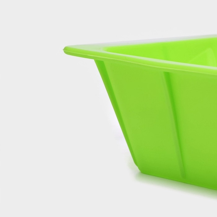 Форма для выпечки Доляна «Хлеб», силикон, 25,5×13,5×6 см, цвет салатовый Форма для выпечки Доляна «Хлеб», силикон, 25,5×13,5×6 см, цвет салатовый