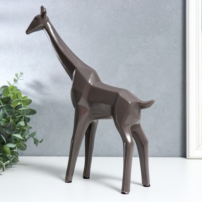 Сувенир керамика Сувенир керамика "Жираф" матовый шоколад 30х7,5х24 см
